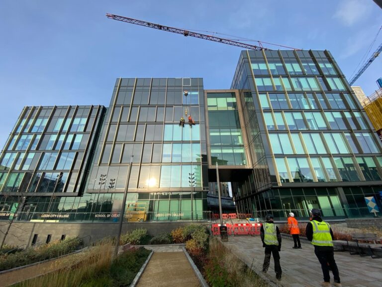 Rope Access Glazing Repair Project | Leeds City College